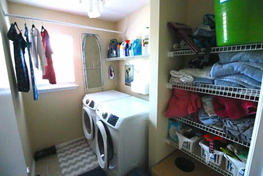 Laundry Room Before - Charleston Crafted