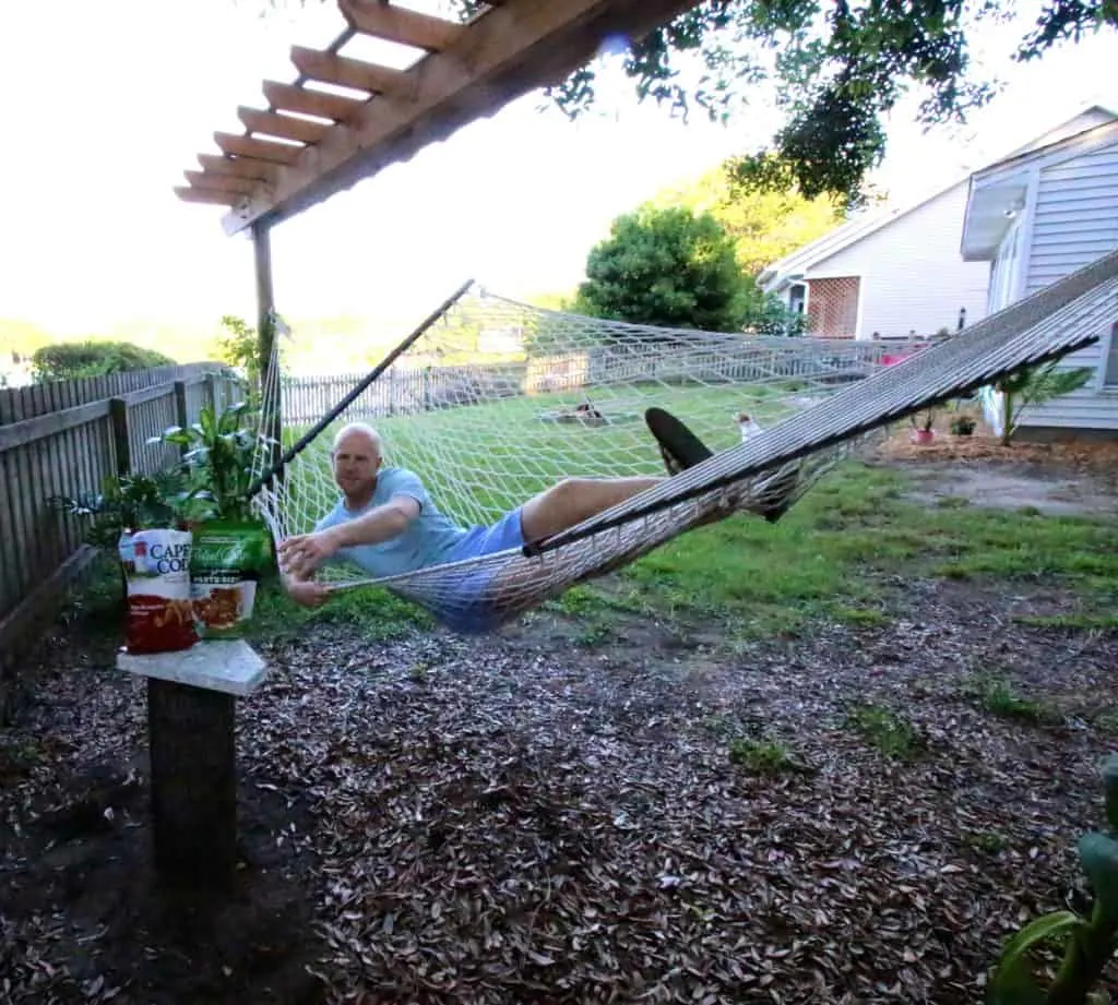 DIY Outdoor Hammock Side Table - Charleston Crafted