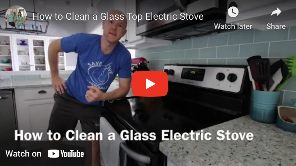 how to clean a glass stovetop on youtube