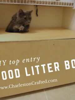 DIY Wooden Top Entry Cat Litter Box - Charleston Crafted