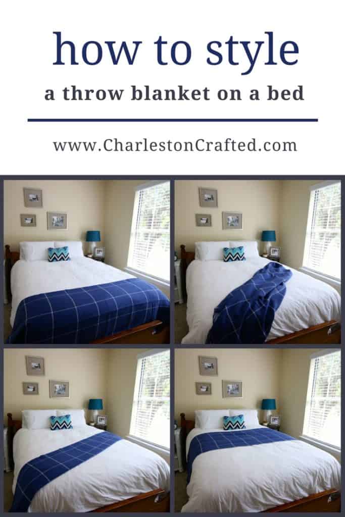 how to style a throw blanket on a bed - charleston crafted
