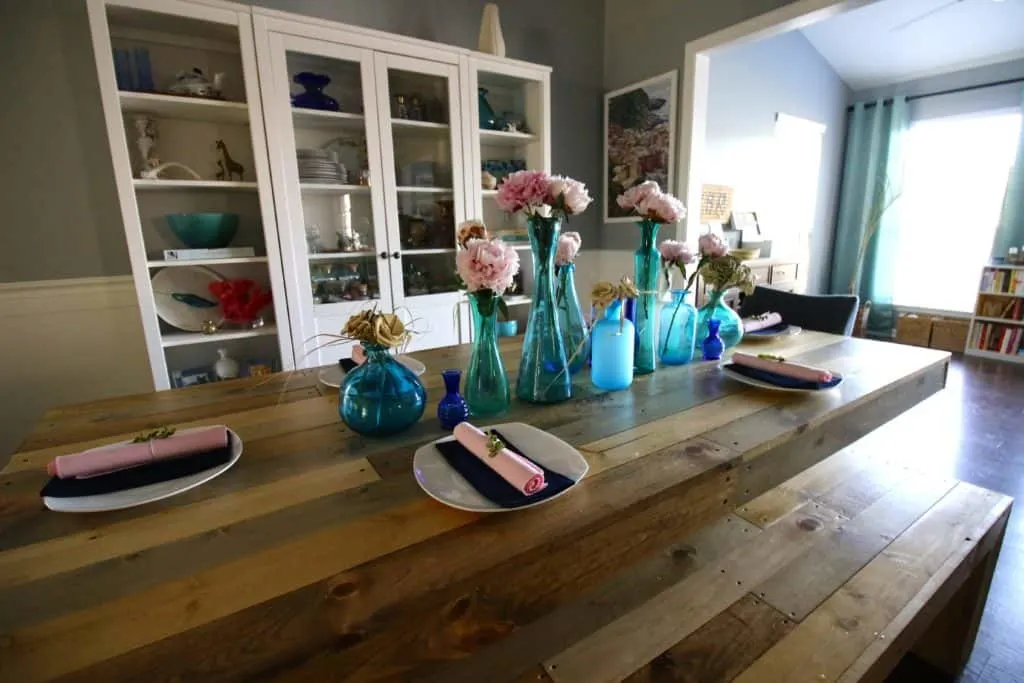 A Pink Peony & Seaglass Summer Tablescape - Charleston Crafted