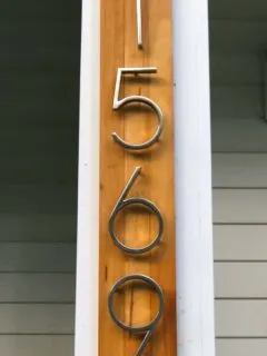 Modern Address Sign - Charleston Crafted