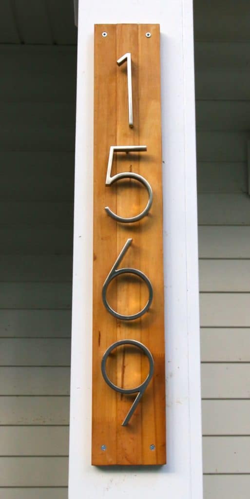 Modern Address Sign - Charleston Crafted