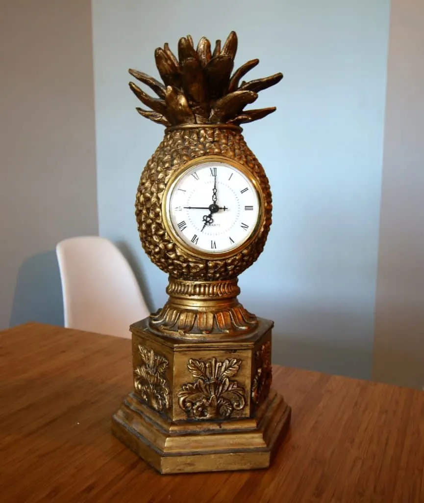 Thrift Flip: Pineapple Clock Makeover - Charleston Crafted