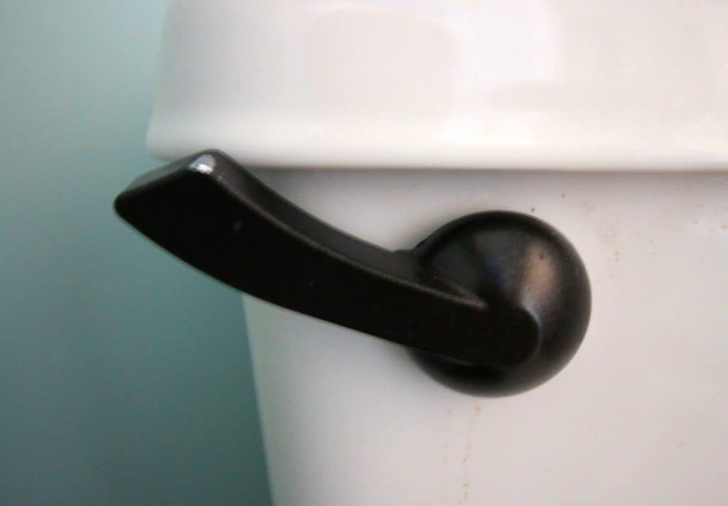 Can you spray paint a toilet flush handle? via Charleston Crafted