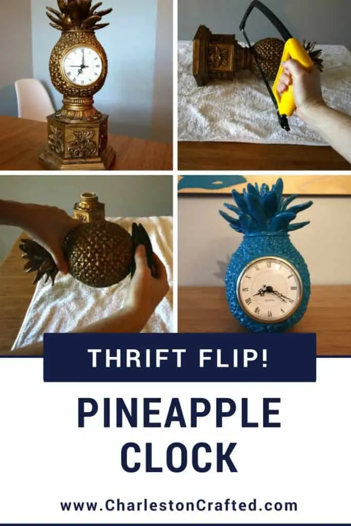 Thrift Flip: Pineapple Clock Makeover - Charleston Crafted