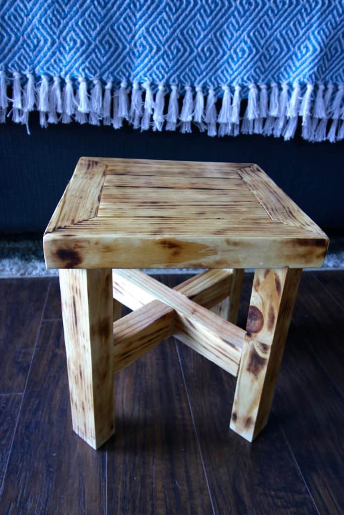 DIY Wood Burned Stool - Charleston Crafted