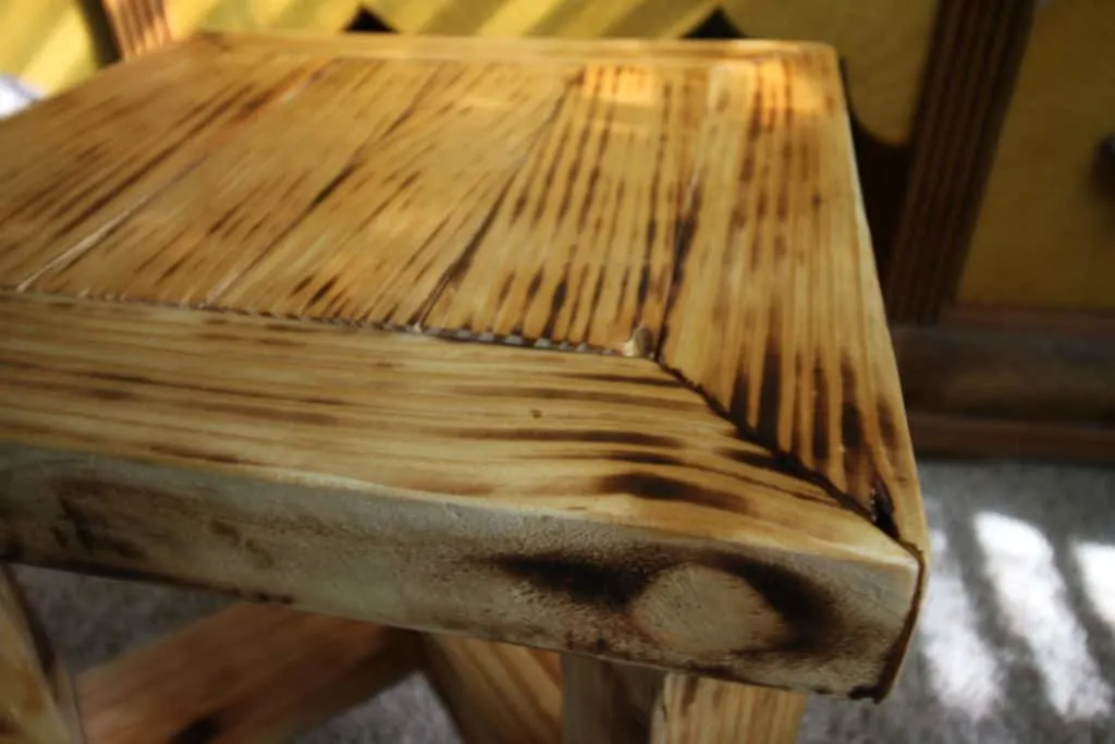 DIY Wood Burned Stool - Charleston Crafted