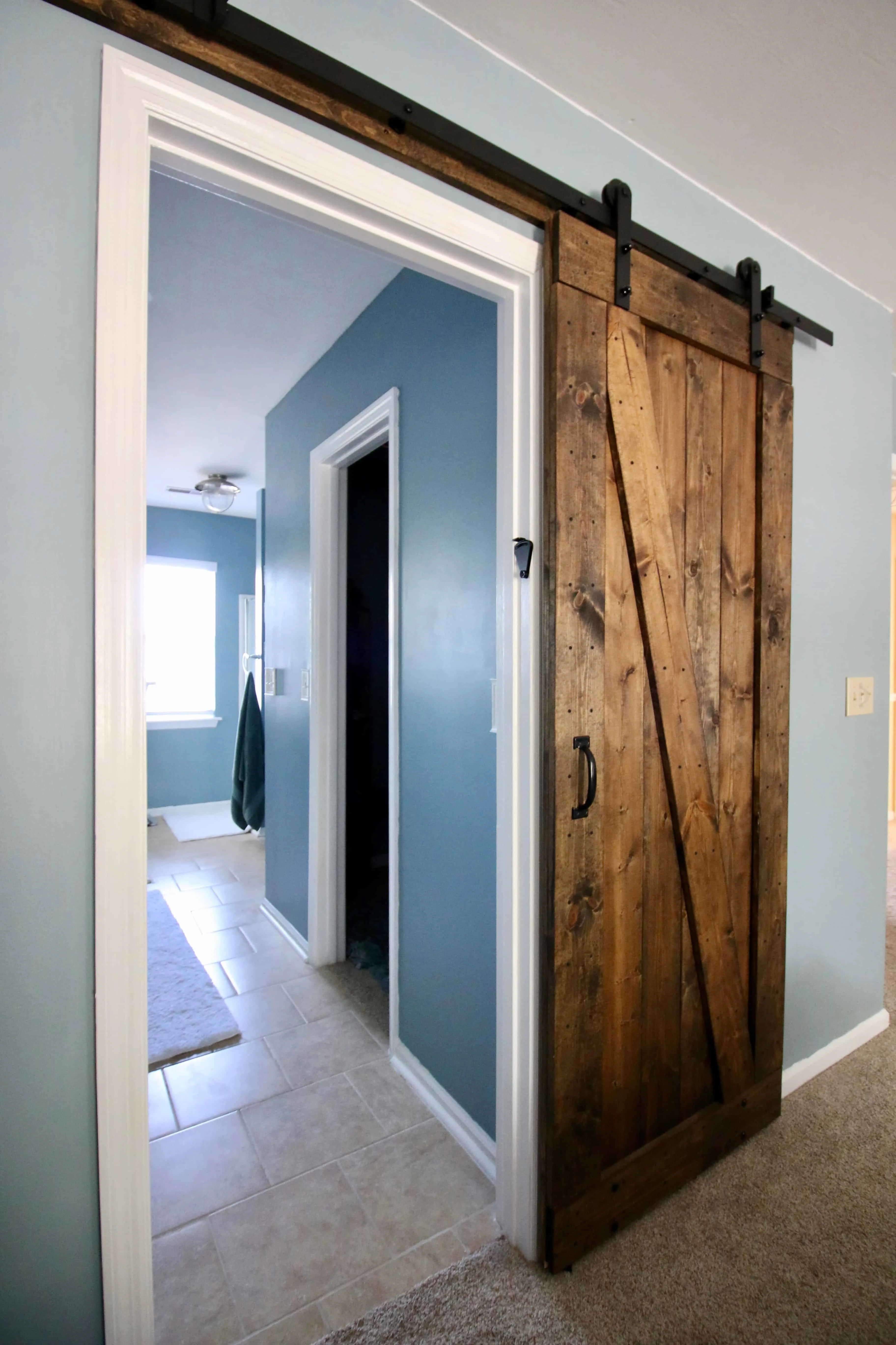 can I use a barn door for a bathroom?