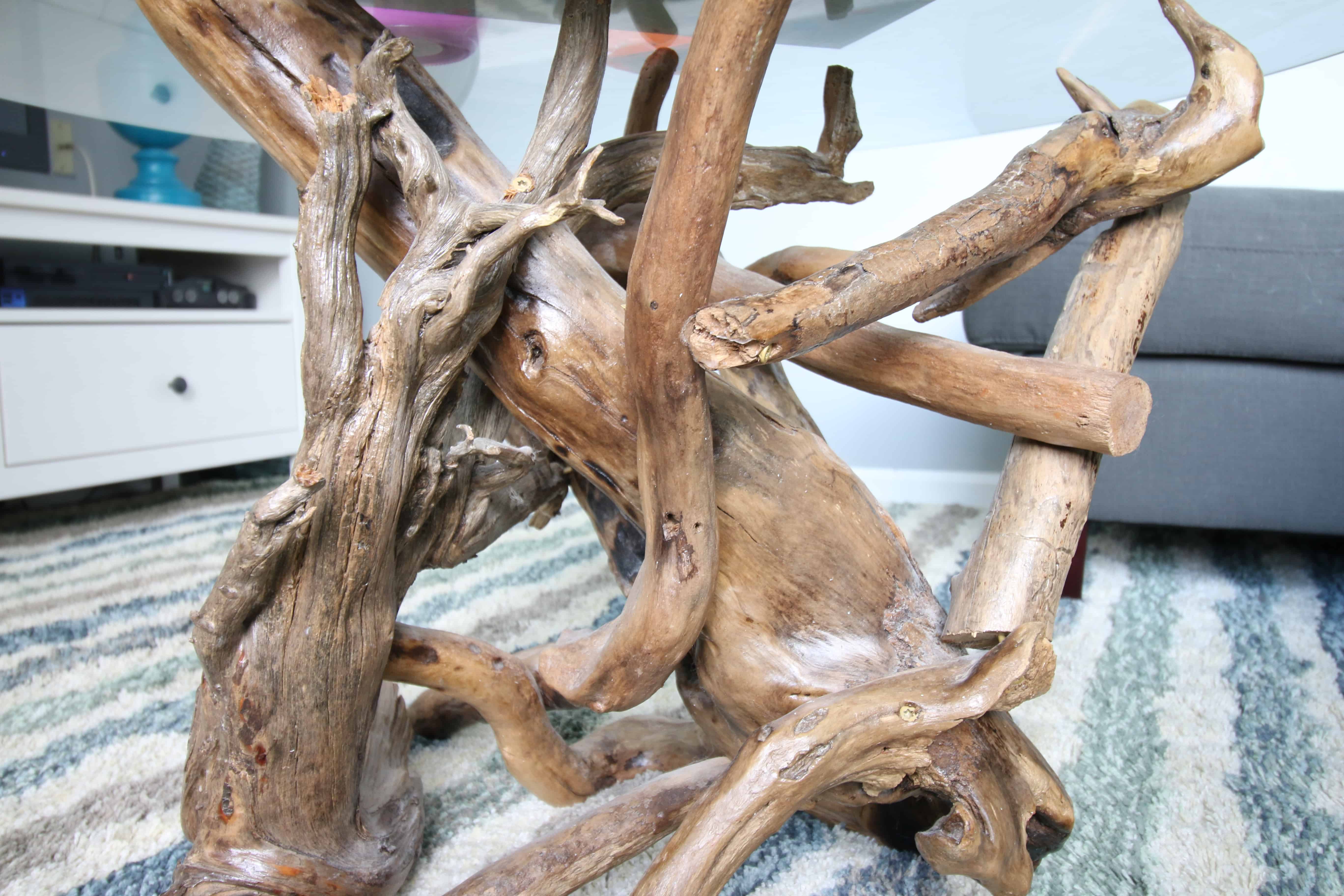 How To Make A Diy Driftwood Coffee Table, How To Make A Table From Driftwood