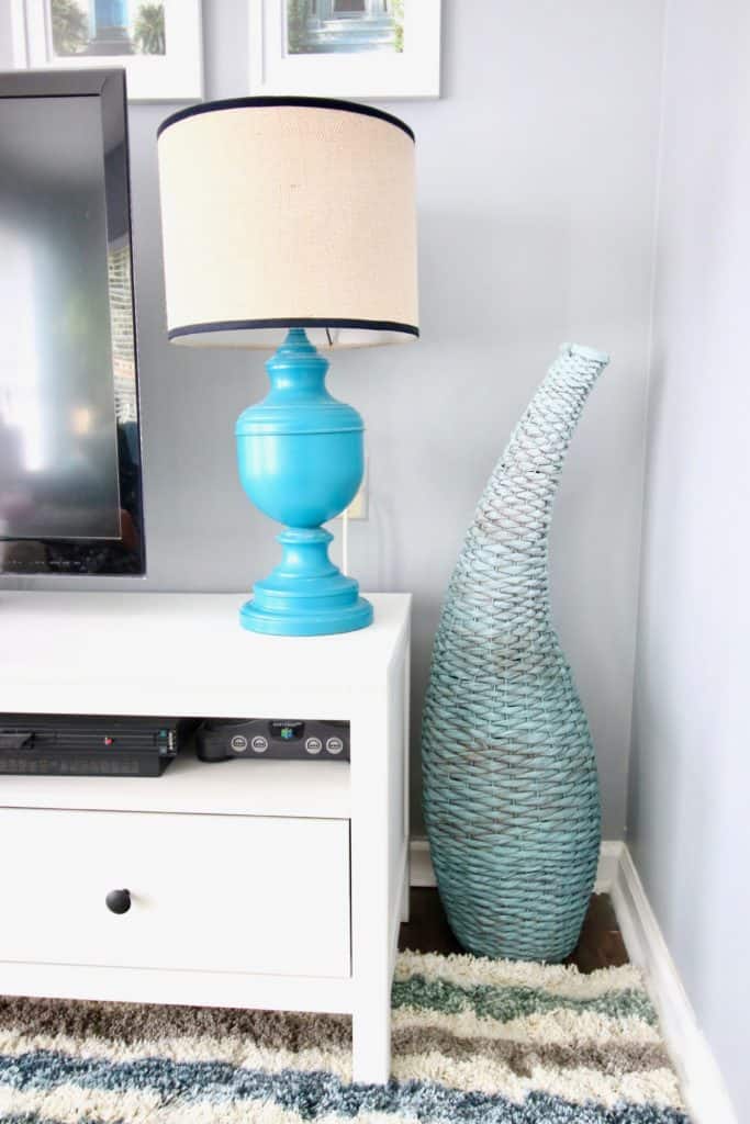 Easy DIY Update: Spray Painted Ombré Blue Basket - Charleston Crafted