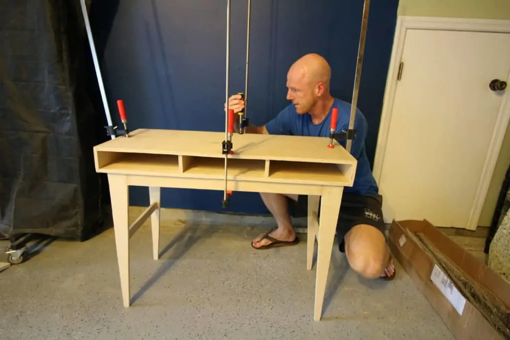 DIY Plywood Concrete Desk - Charleston Crafted