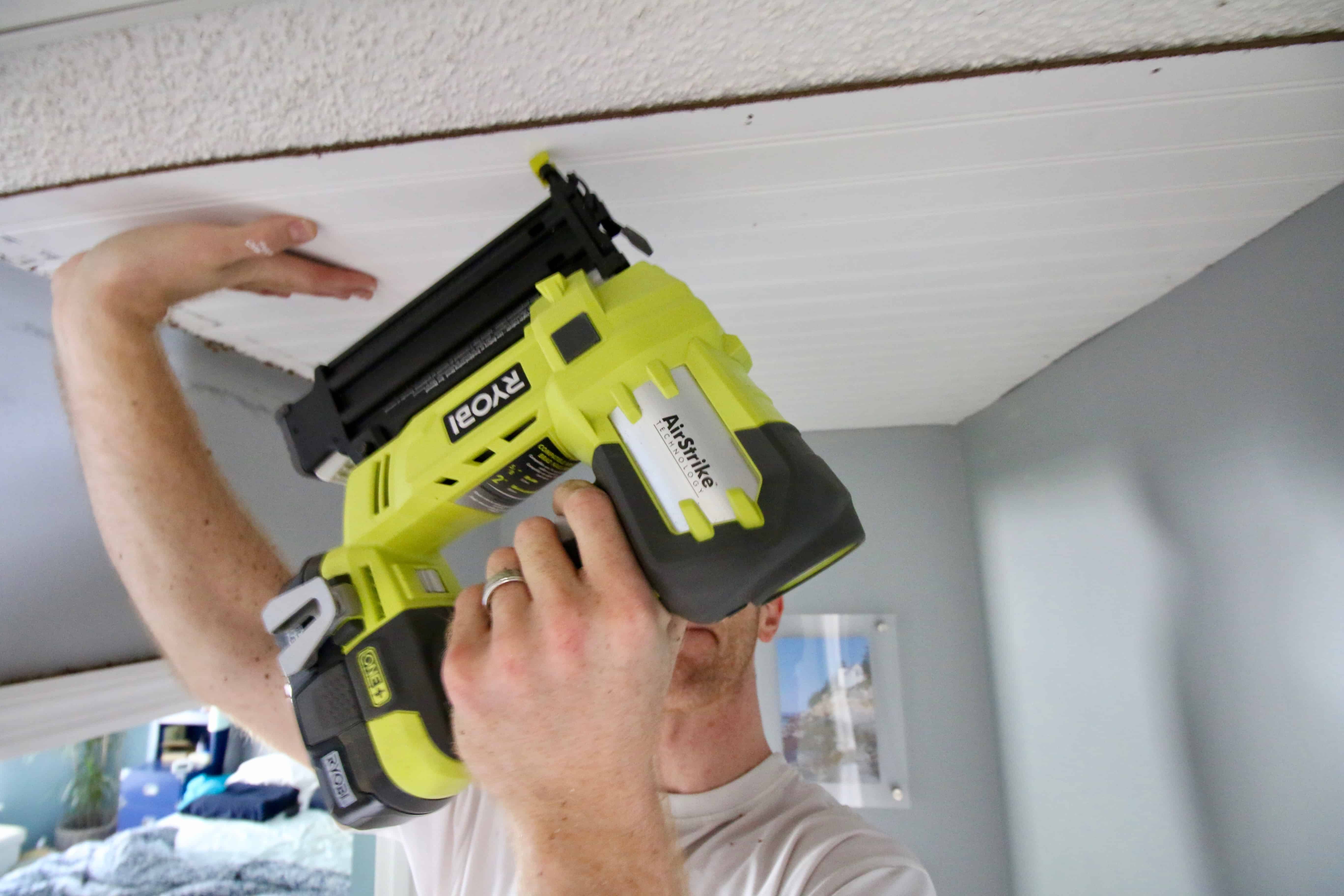 How To Cover Popcorn Ceilings With Beadboard