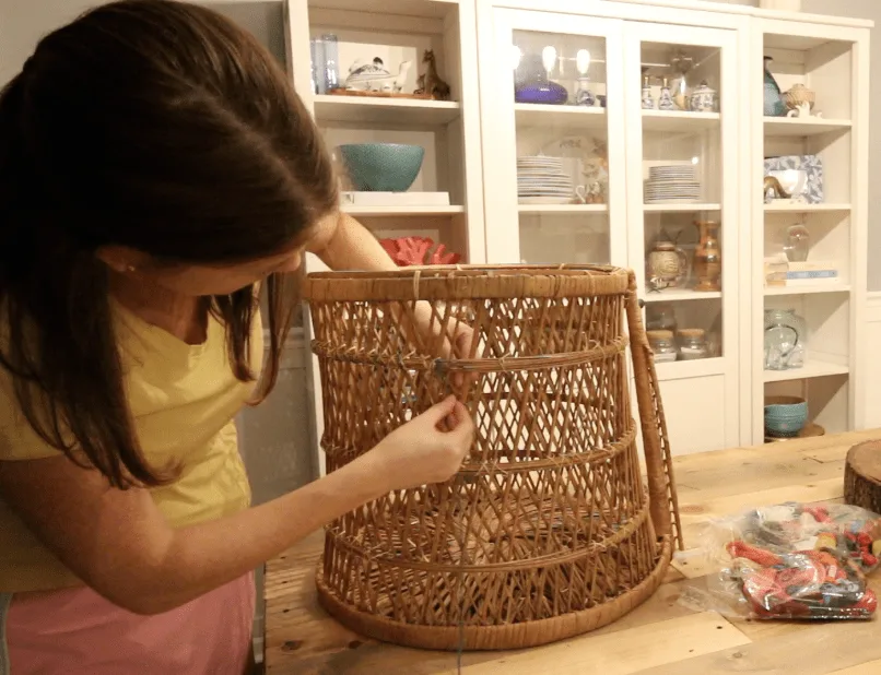 Trash To Treasure: What to do with a Damaged Vintage Peacock Chair via Charleston Crafted