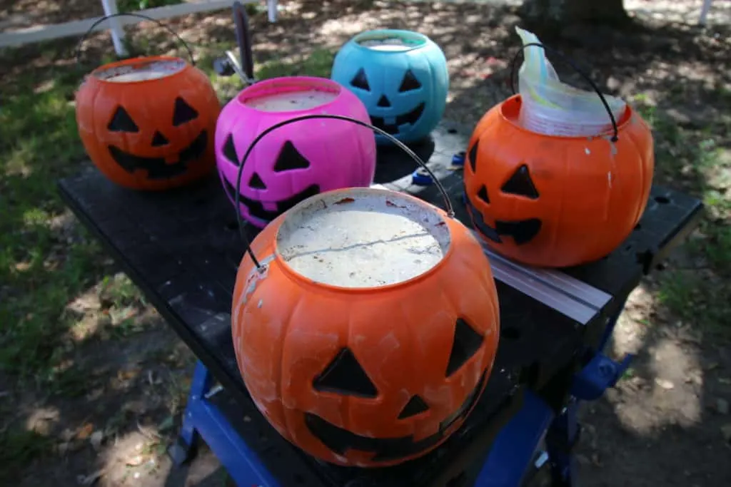 How to Make DIY Concrete Pumpkins via Charleston Crafted