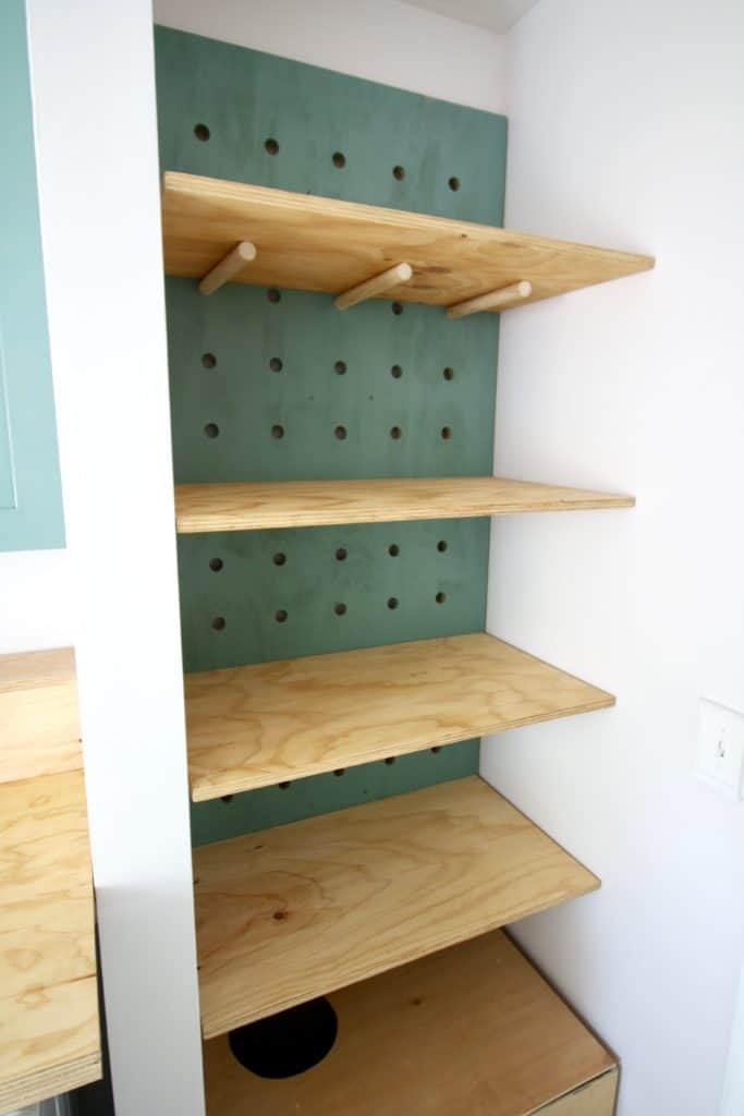 ORC: DIY Oversized Pegboard Shelving - Charleston Crafted