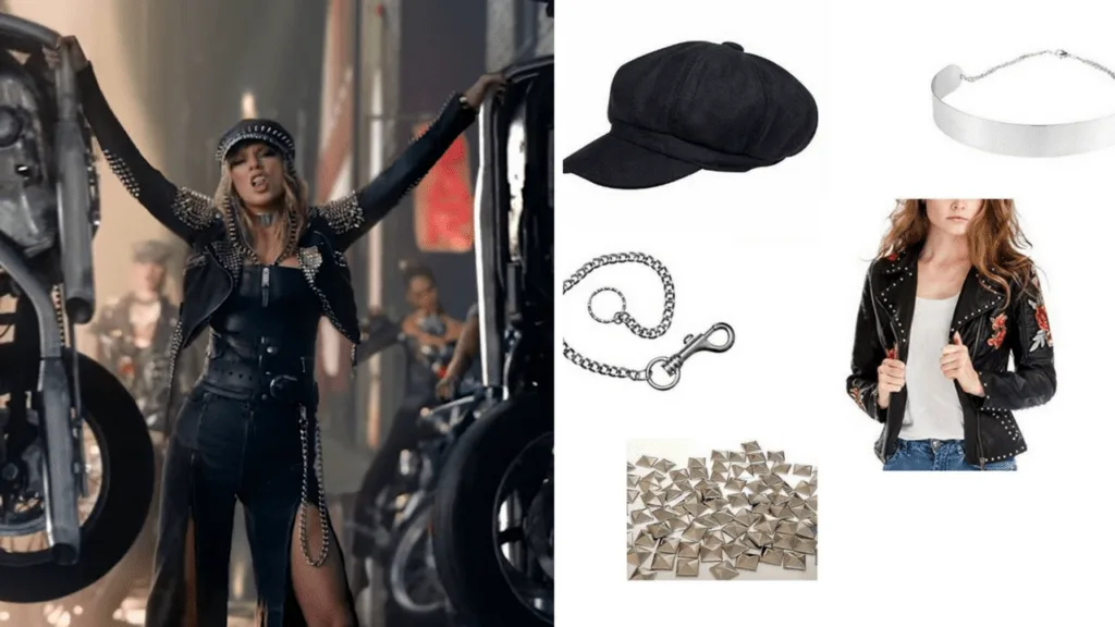 9 Look What You Made Me Do Taylor Swift DIY Halloween Costumes Motorcycle via Charleston Crafted
