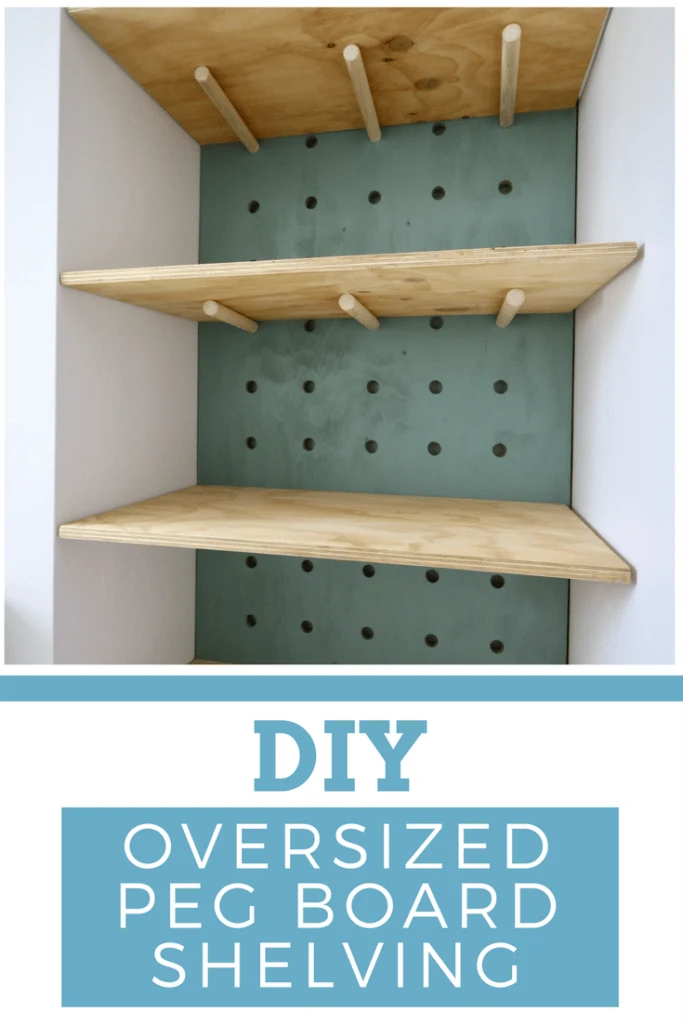 ORC: DIY Oversized Pegboard Shelving - Charleston Crafted