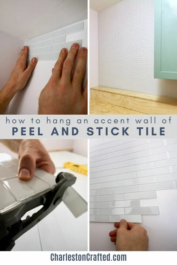 peel and stick tile accent wall