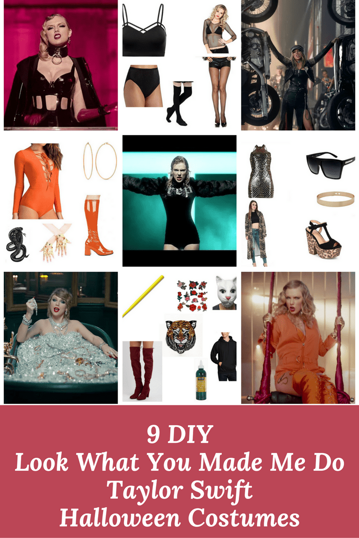 9 Look What You Made Me Do Taylor Swift DIY Halloween Costumes via Charleston Crafted