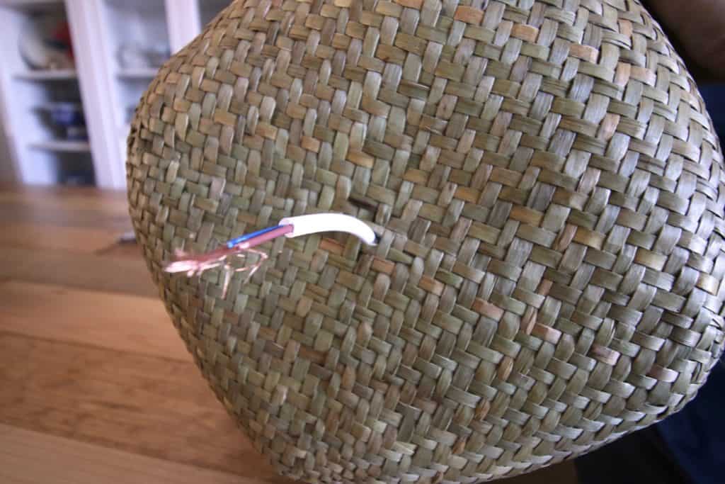DIY Basket Pendant Light via Charleston Crafted