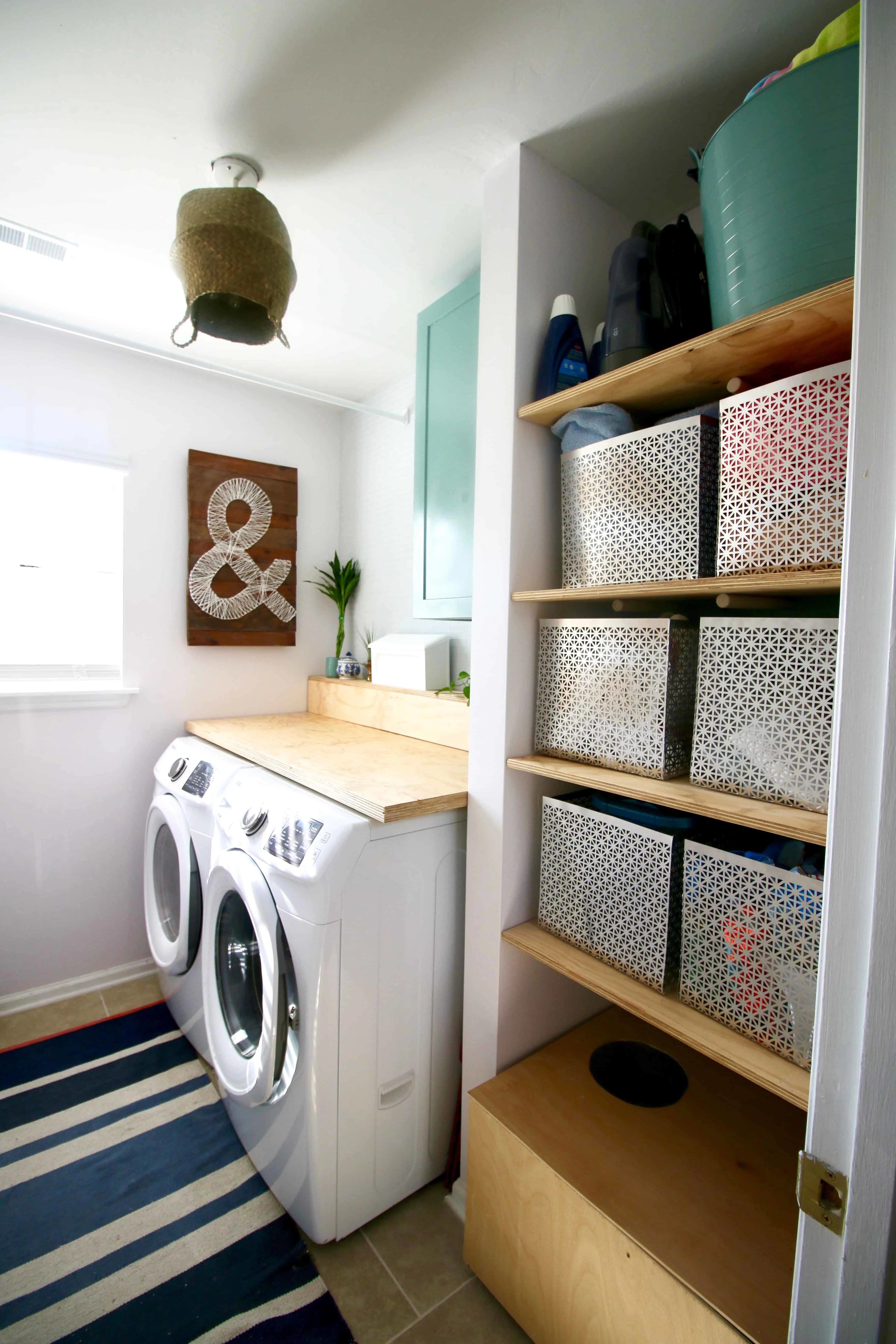 ORC: Laundry Room Makeover Reveal via Charleston Crafted