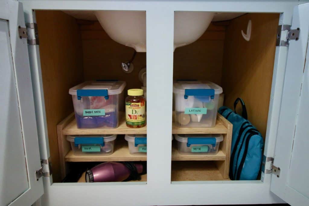 Under Cabinet Storage Solution via Charleston Crafted