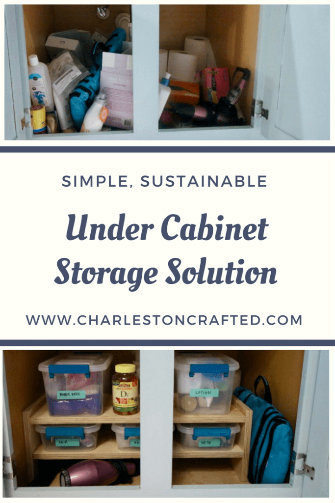 Under Cabinet Storage Solution via Charleston Crafted