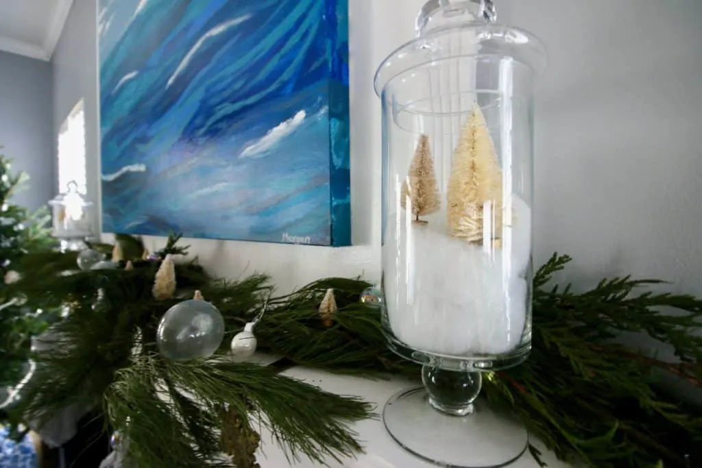 A Coastal Christmas Mantel via Charleston Crafted