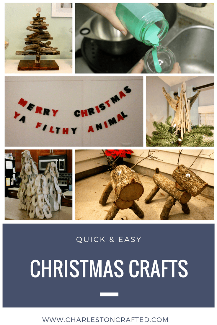 Quick DIY Christmas Crafts via Charleston Crafted