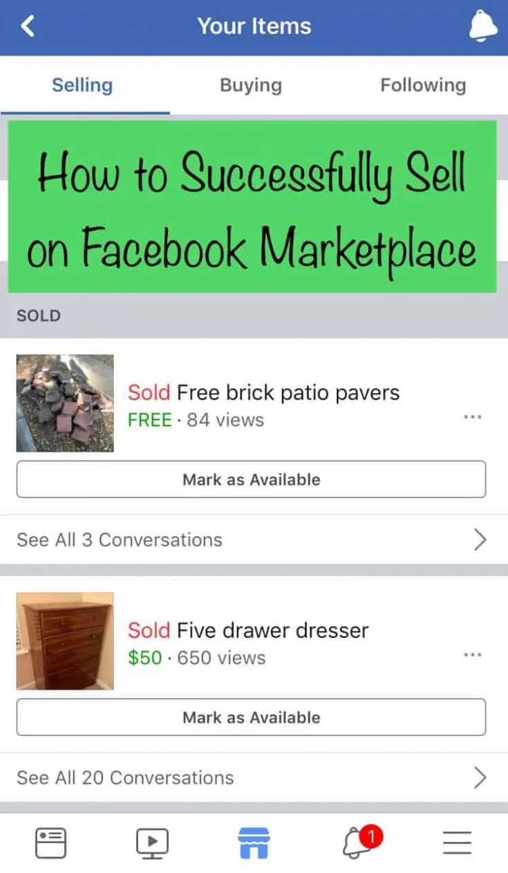 How to Successfully Sell on Facebook Marketplace - Charleston Crafted