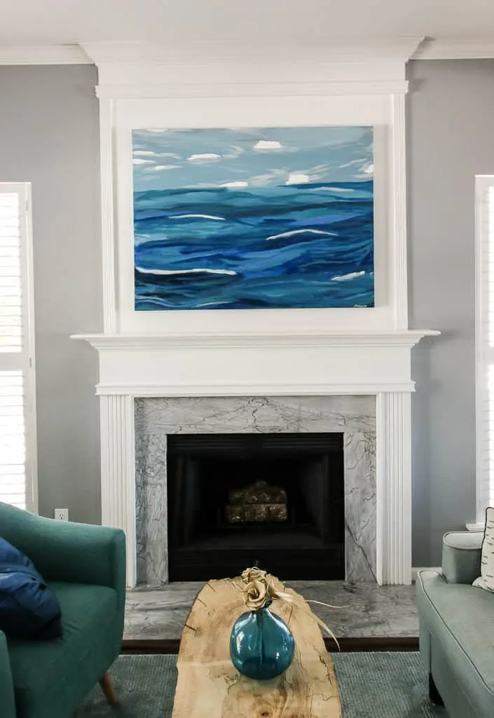 Driftwood Sailboat Coastal Mantel via Charleston Crafted