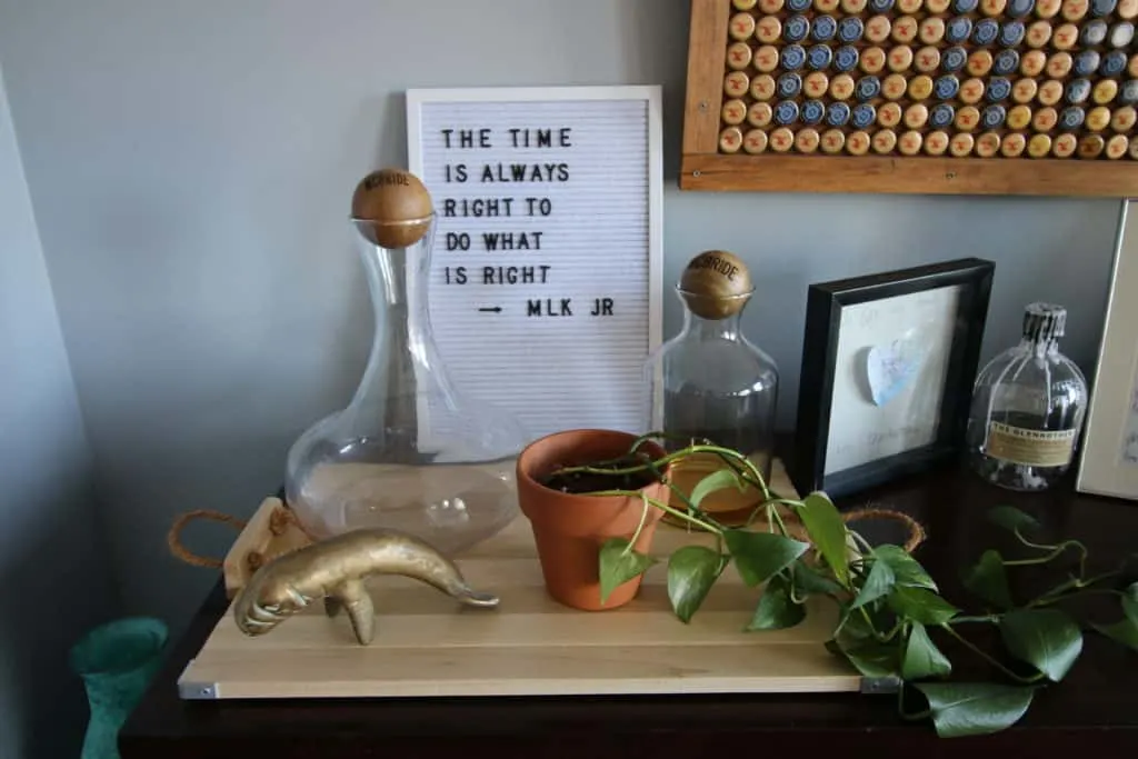 How to make a wooden bar tray - Charleston Crafted