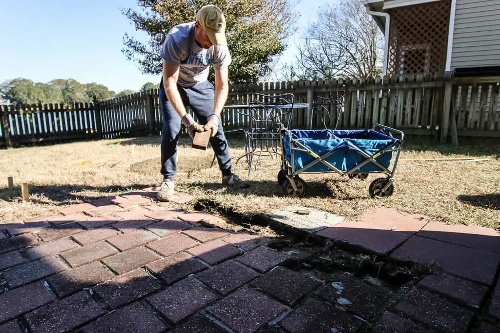 Removing Our Old Patio - Charleston Crafted