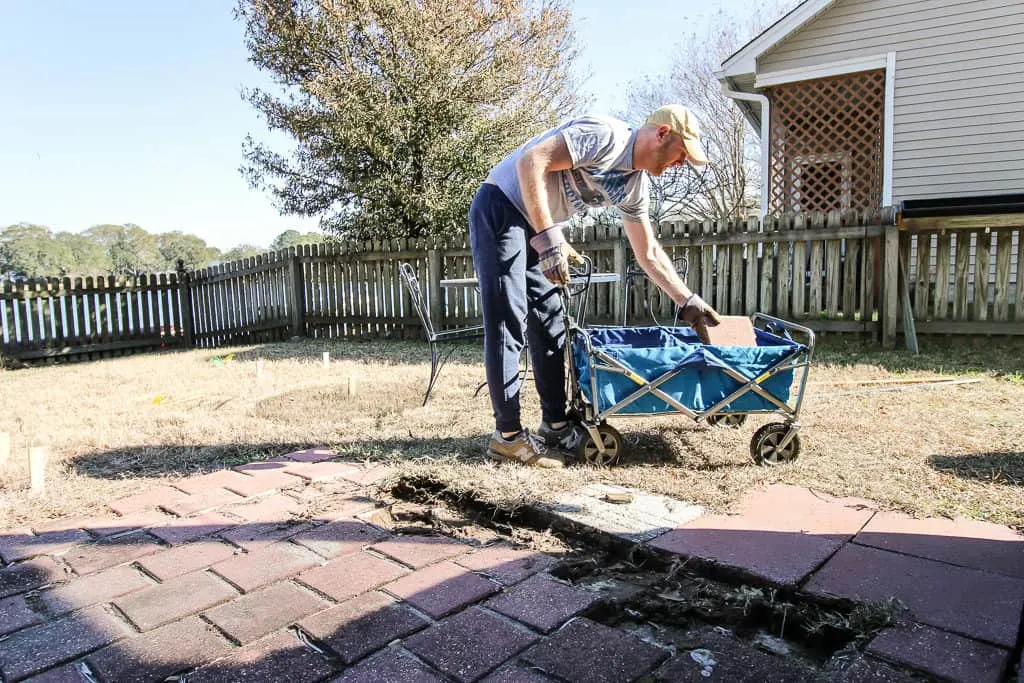 Removing Our Old Patio - Charleston Crafted