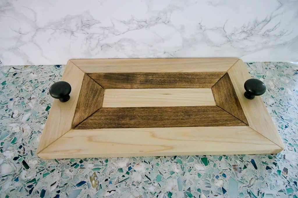Faux Inlay Wooden Tray - Charleston Crafted