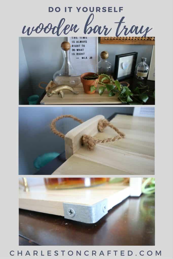 How to make a wooden bar tray - Charleston Crafted