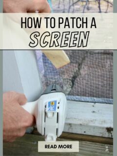 how to patch a screen with a heat gun