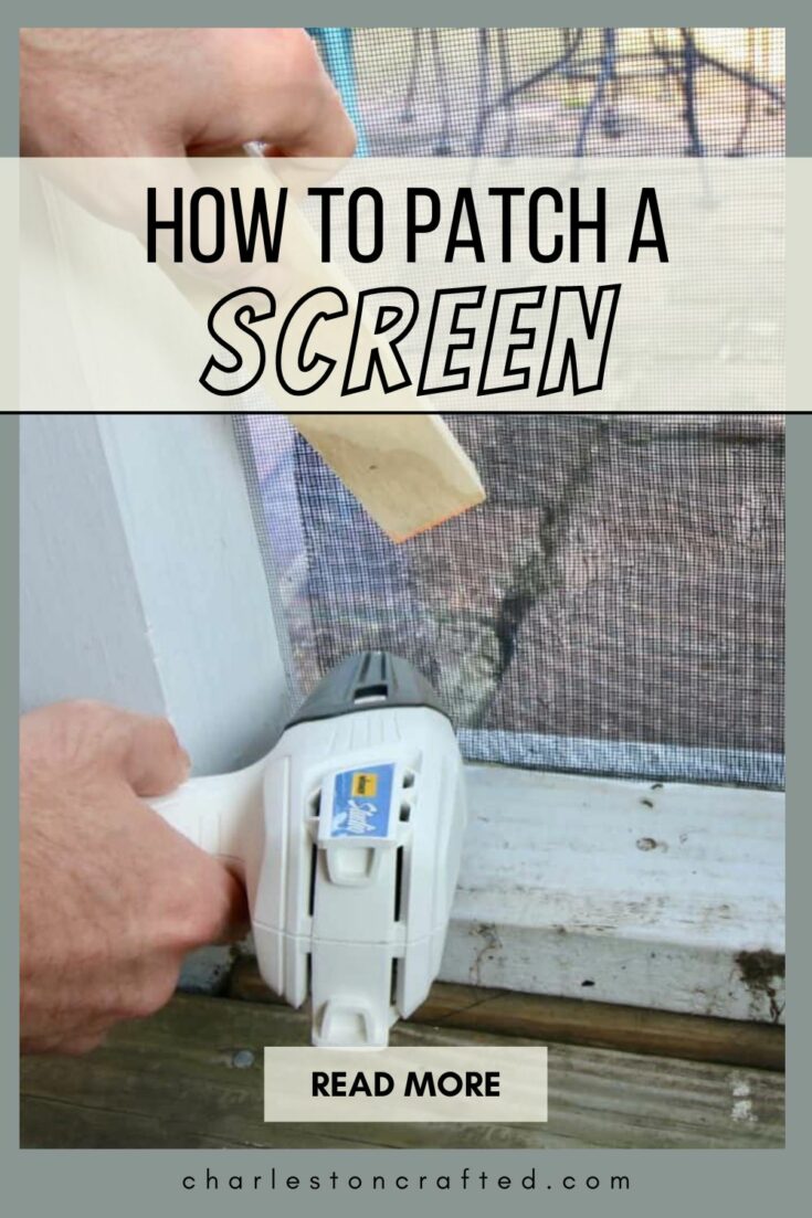 how to patch a screen with a heat gun