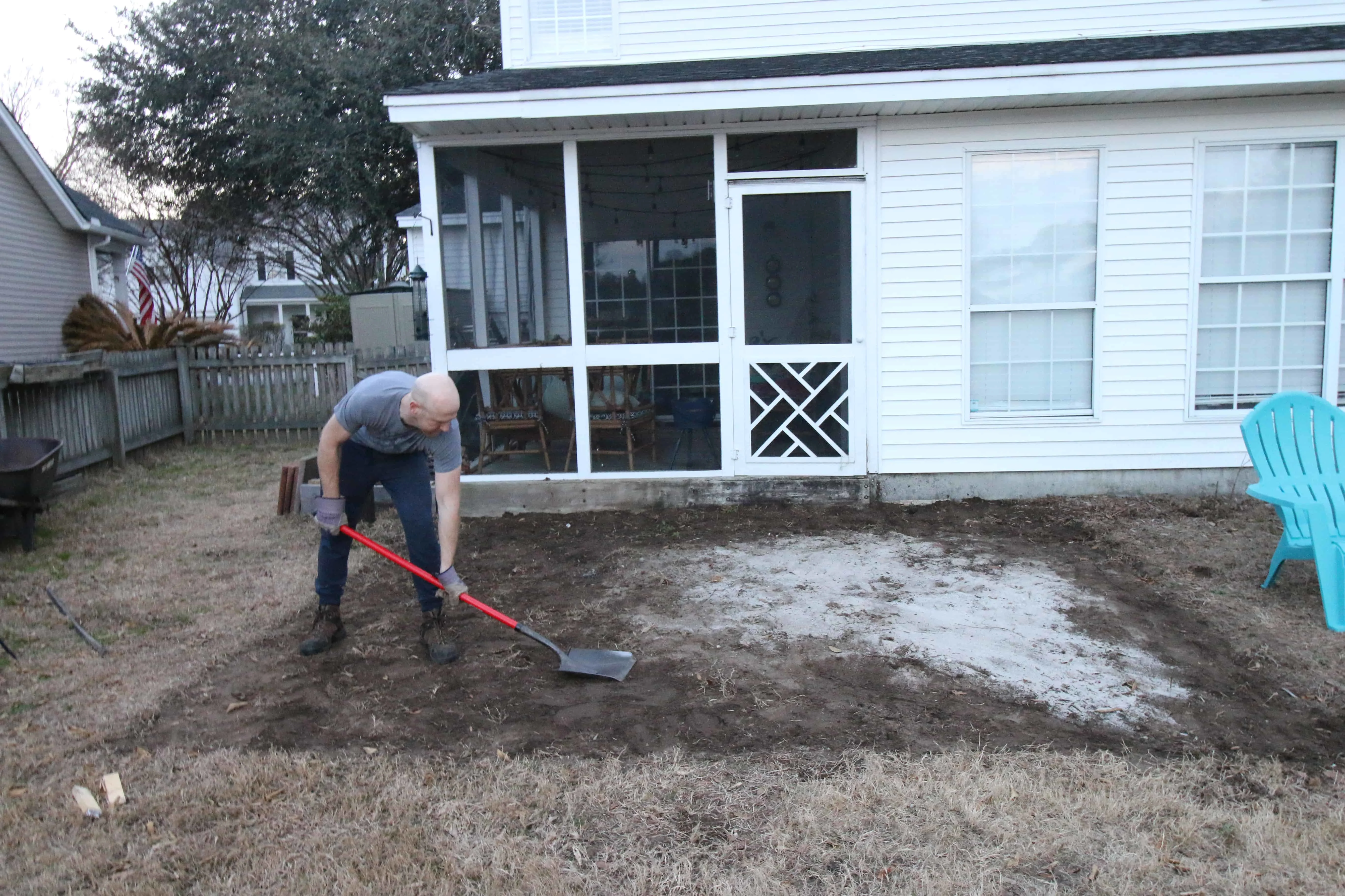 Removing Our Old Patio - Charleston Crafted