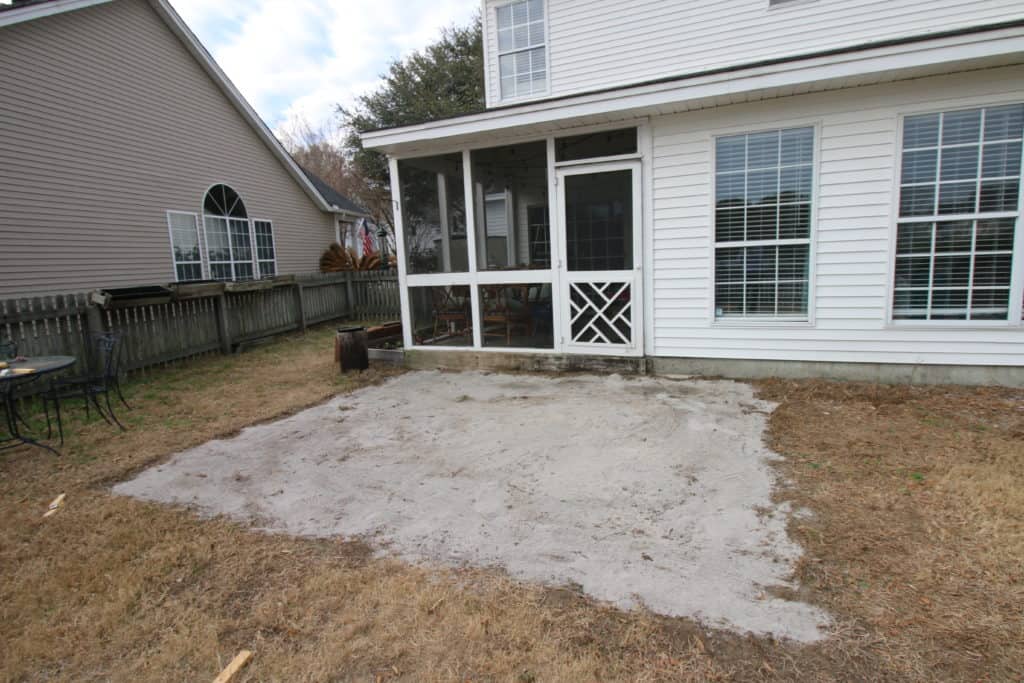 Removing Our Old Patio - Charleston Crafted