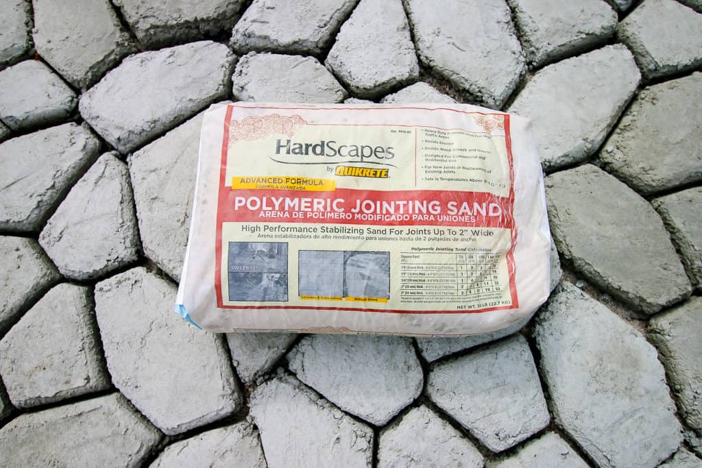 How to add Polymeric Sand to Quikrete Walkmaker Pavers via Charleston Crafted