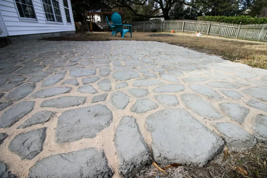 How to add Polymeric Sand to Quikrete Walkmaker Pavers via Charleston Crafted