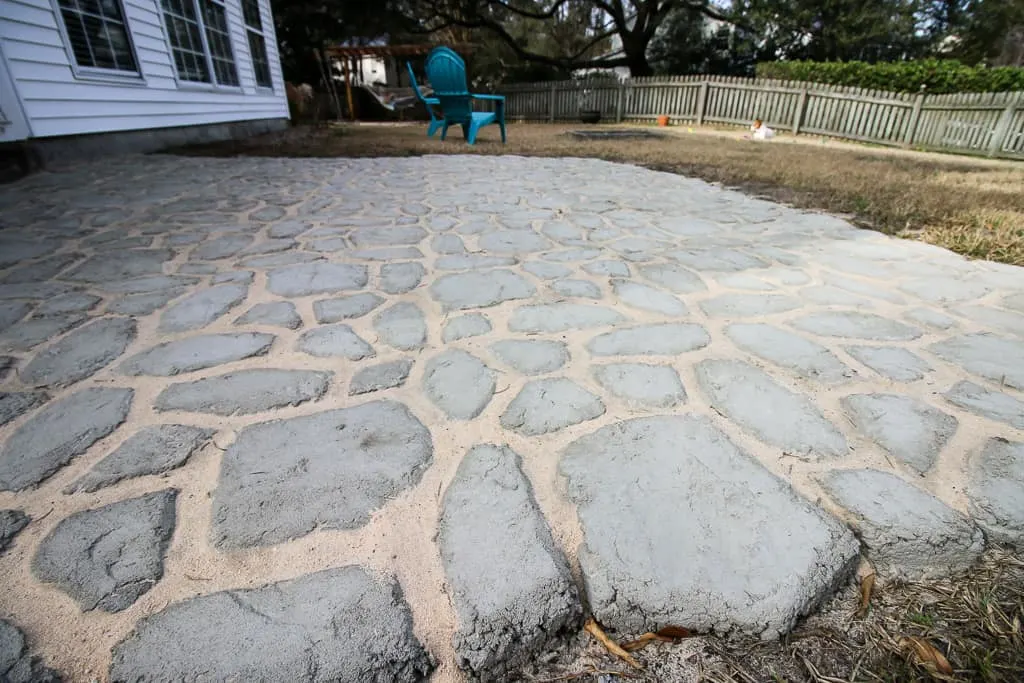 How to add Polymeric Sand to Quikrete Walkmaker Pavers via Charleston Crafted