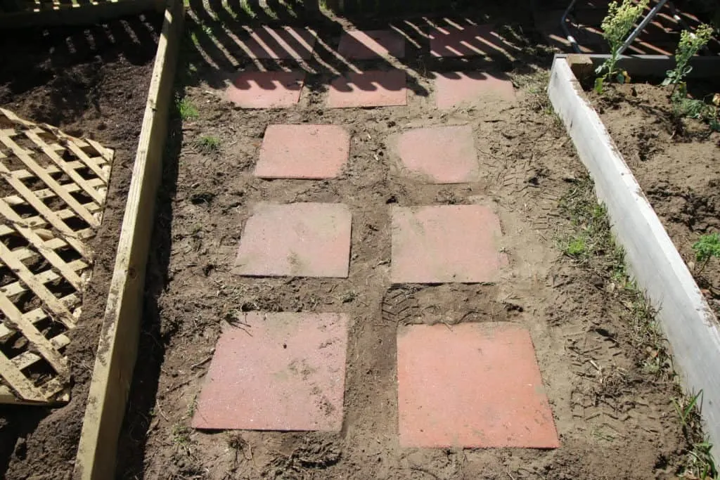 Our DIY Garden Paver Walkway - Charleston Crafted
