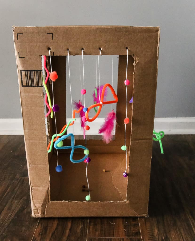 DIY Cardboard Cat Play Box via Charleston Crafted