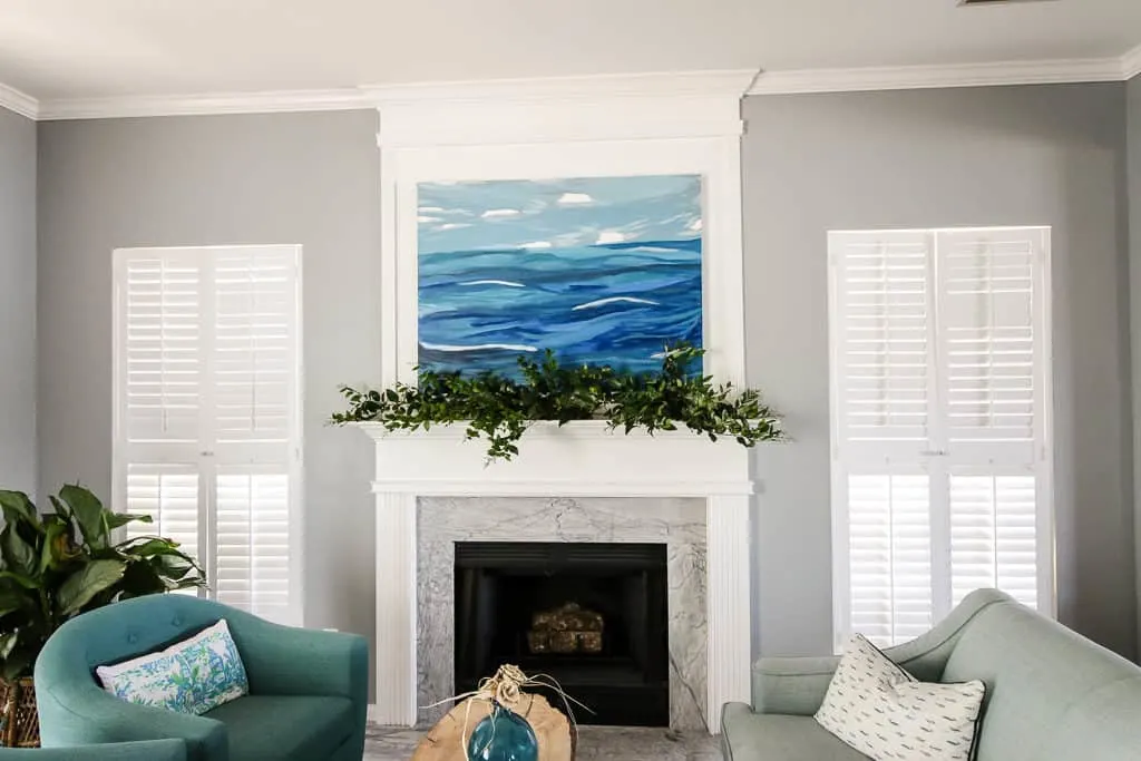 Spring Floral Azalea Mantel via Charleston Crafted