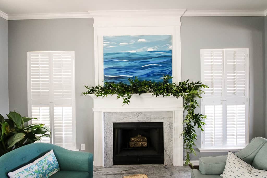 Spring Floral Azalea Mantel via Charleston Crafted