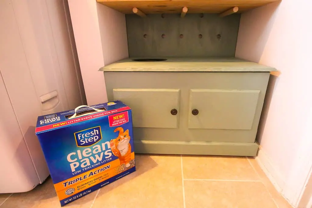 DIY Hidden Litter Box Solution - Charleston Crafted